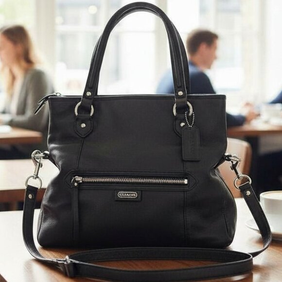 Coach Handbags - Coach Daisy Mia Black Leather Crossbody Bag Purse